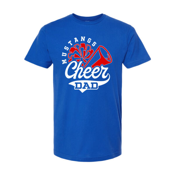 Custom Mustangs Cheer Dad Tee - Blue Thumbnail